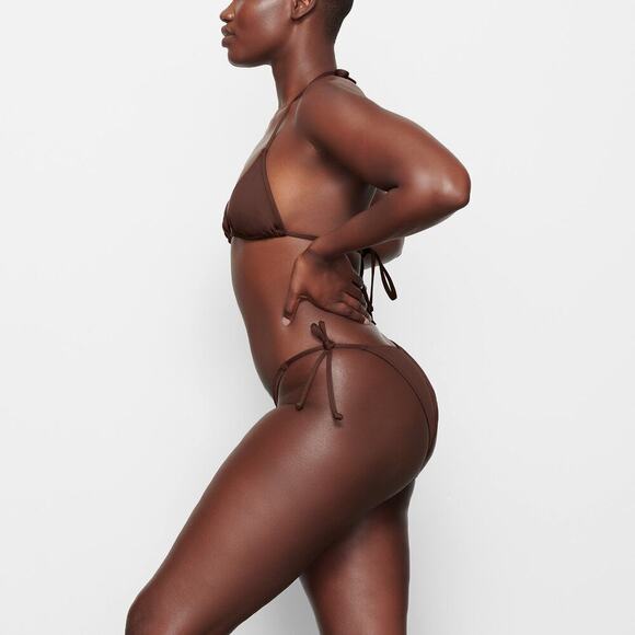 NWT Skims Swim Dipped Tie Bottom SMALL Cocoa - Picture 4 of 4